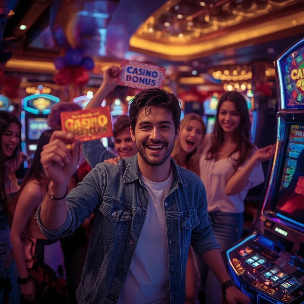 una persona con un bonus del casinò SUPERBAHIS CASINO